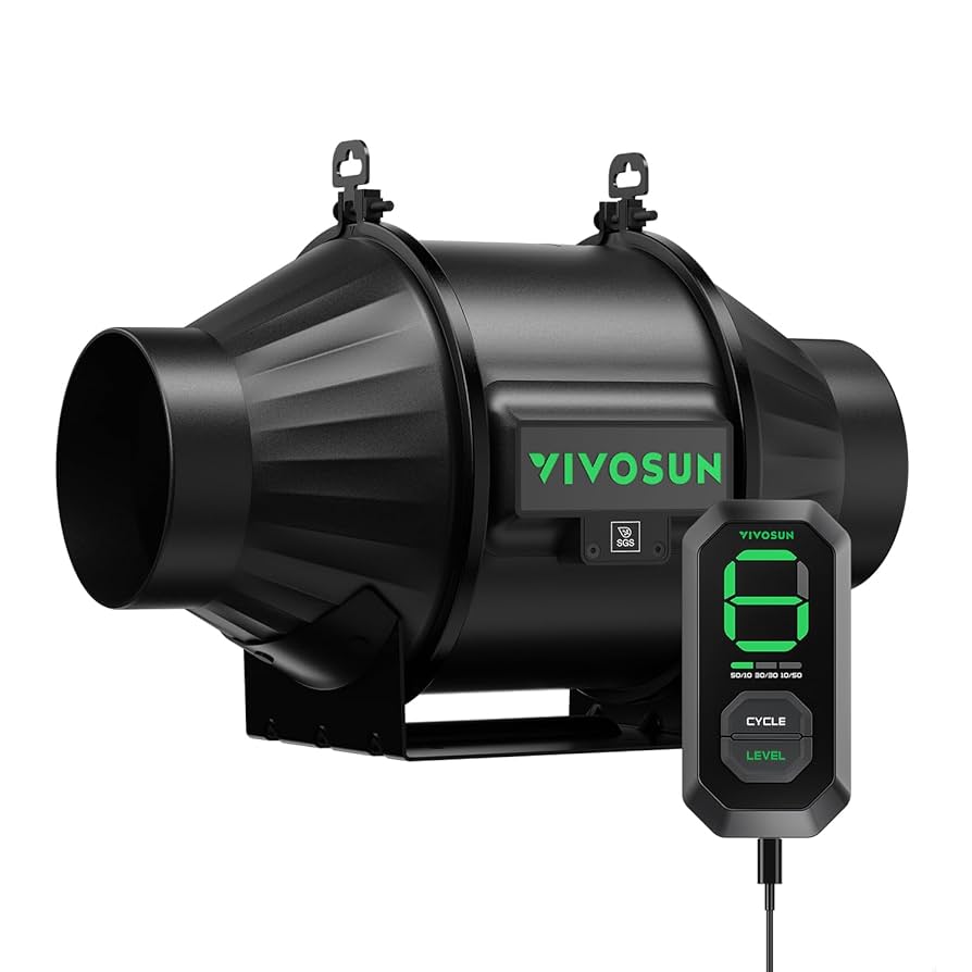 Amazon.com: VIVOSUN AeroZesh T4 210 CFM Inline Duct Fan with